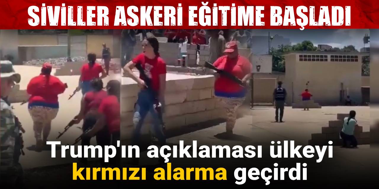 trumpin aciklamasi ulkeyi kirmizi alarma gecirdi siviller askeri egitime basladi LDOQfirQ