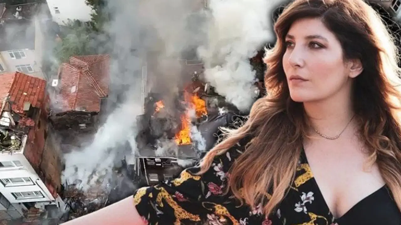 İstanbul Bebek’teki alevler ünlü oyuncu Şebnem Bozoklu’nun da evini yaktı!