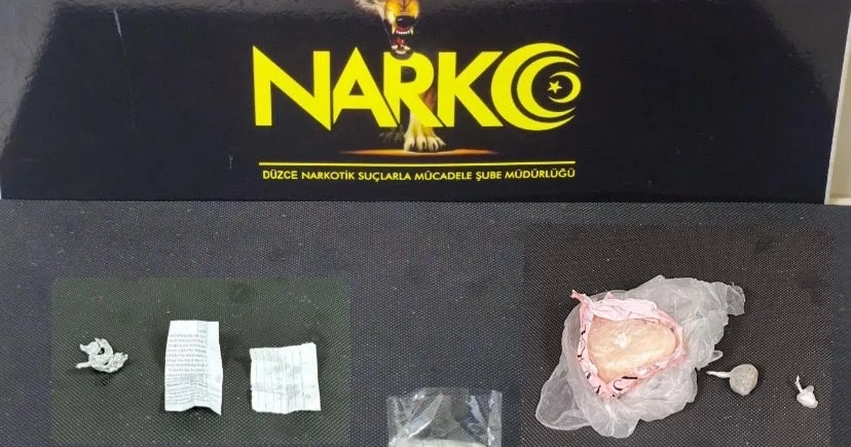 Düzce’de uyuşturucuya 2 tutuklama