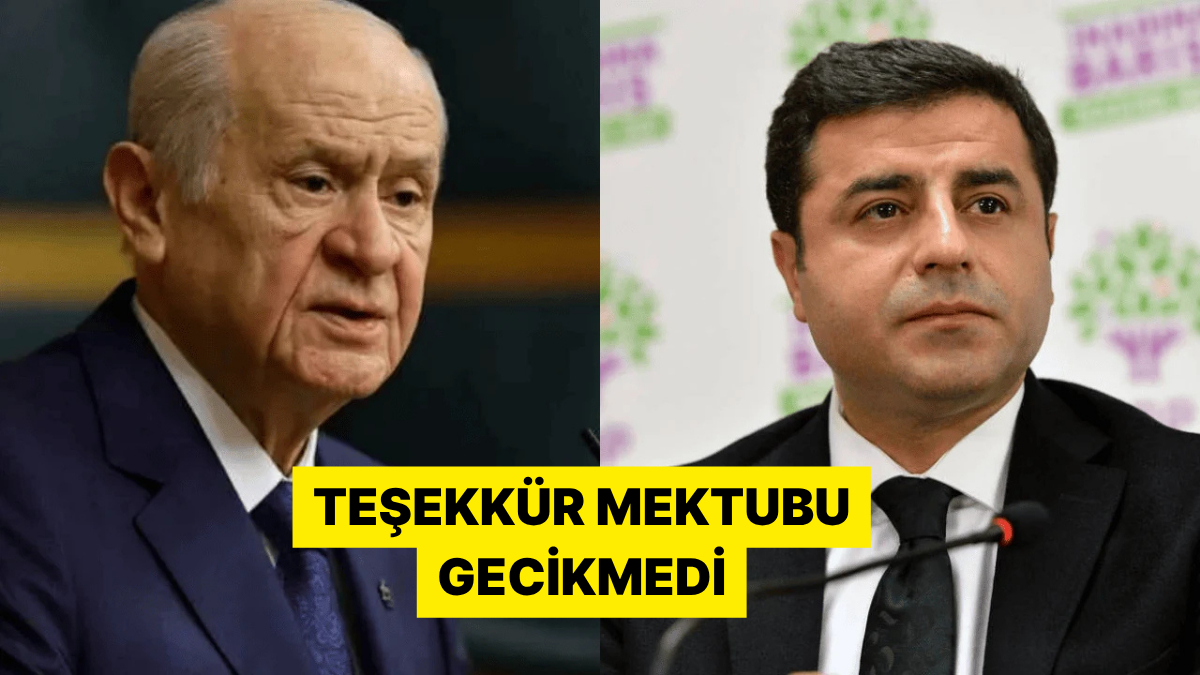 Selahattin Demirtaş’tan Özgür Özel ve Devlet Bahçeli’ye Teşekkür Mektubu