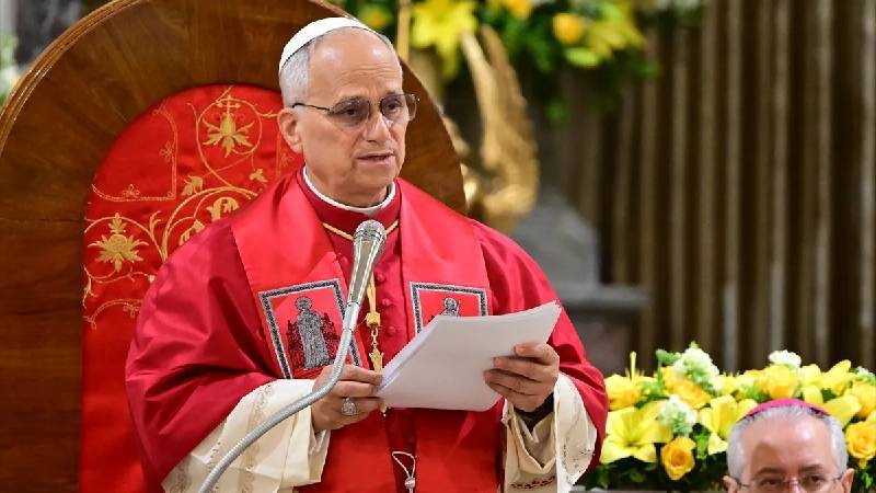 Vatikan Devlet Başkanı Papa 14. Leo, İstanbul’da Kutsal Ruh Katolik Kilisesi’nde hitapta bulundu