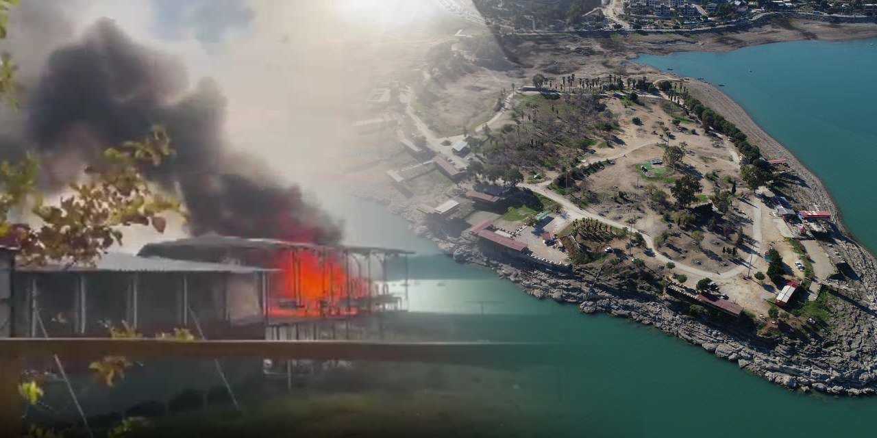 Esnafın iş yerini kundaklığı Amerikan Adası’nın son hali ortaya çıktı